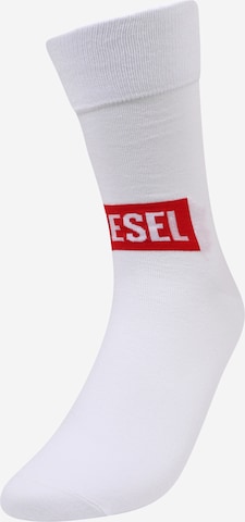 DIESEL - Meias 'RAY' em branco: frente