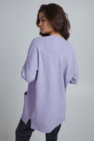 ICHI Knit Cardigan 'IHALPA' in Purple