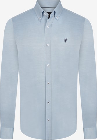 DENIM CULTURE Button Up Shirt 'Evan' in Blue: front