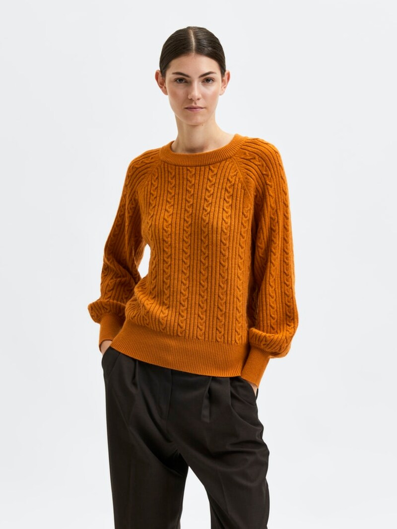 Knitwear SELECTED FEMME Fine-knit sweaters Orange