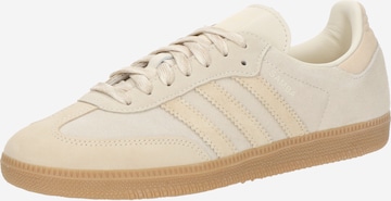 Baskets basses 'SAMBA' ADIDAS ORIGINALS en blanc : devant