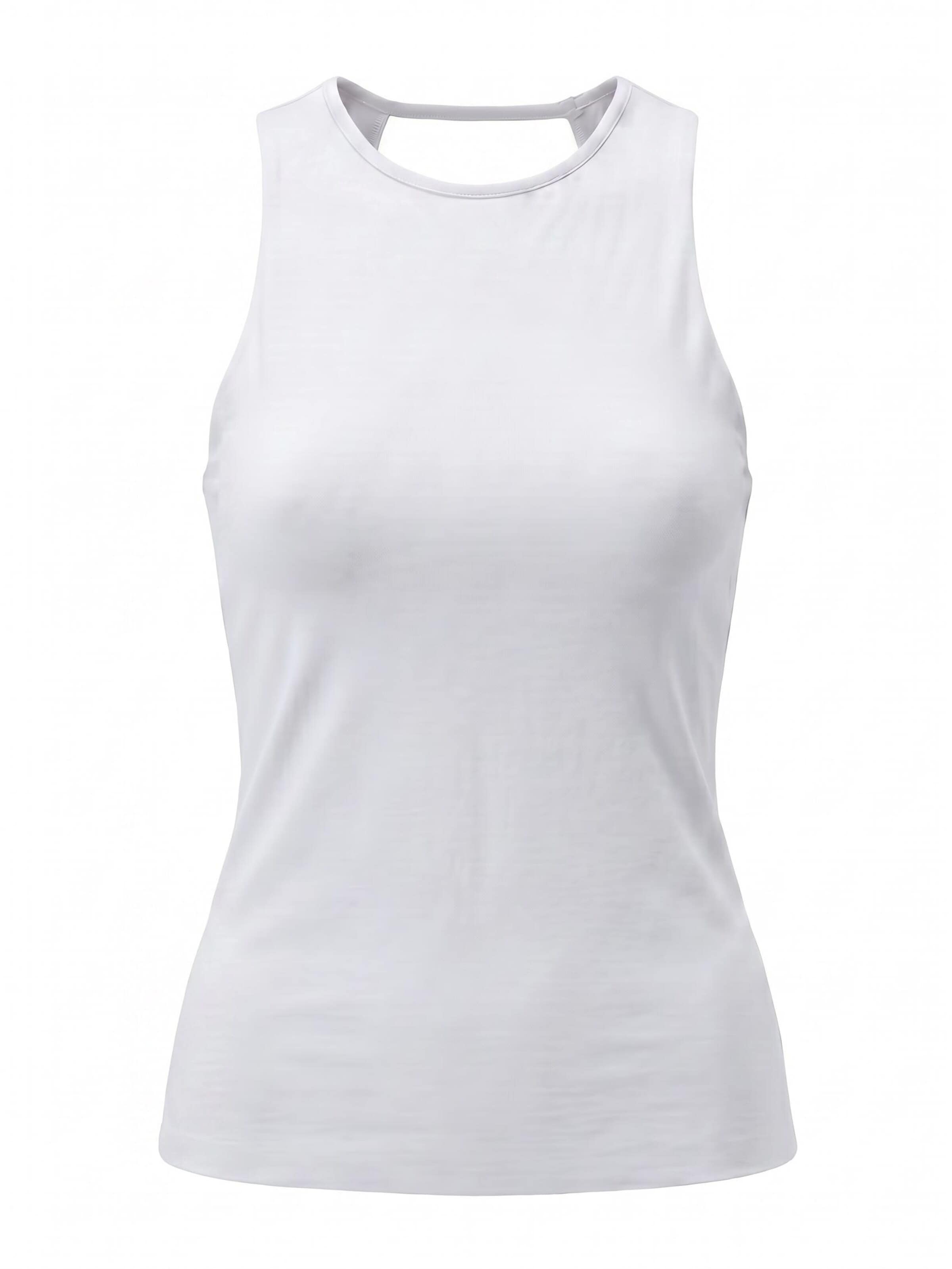 LOTUSCRAFTS Sports Top 'ALA Tank Tee' in White: front