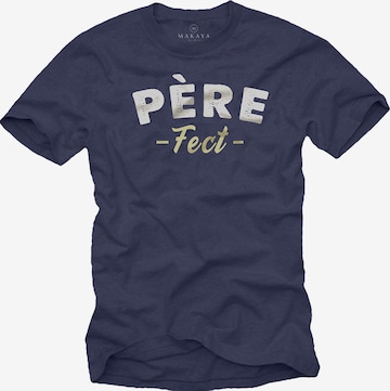 MAKAYA Shirt 'Pere Fect' in Blue: front