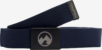 Mowmow Sportriem 'MowMow Belt - Canvas - Aluminum Buckle - 125 cm - Men - Women - Black' in Blauw: voorkant