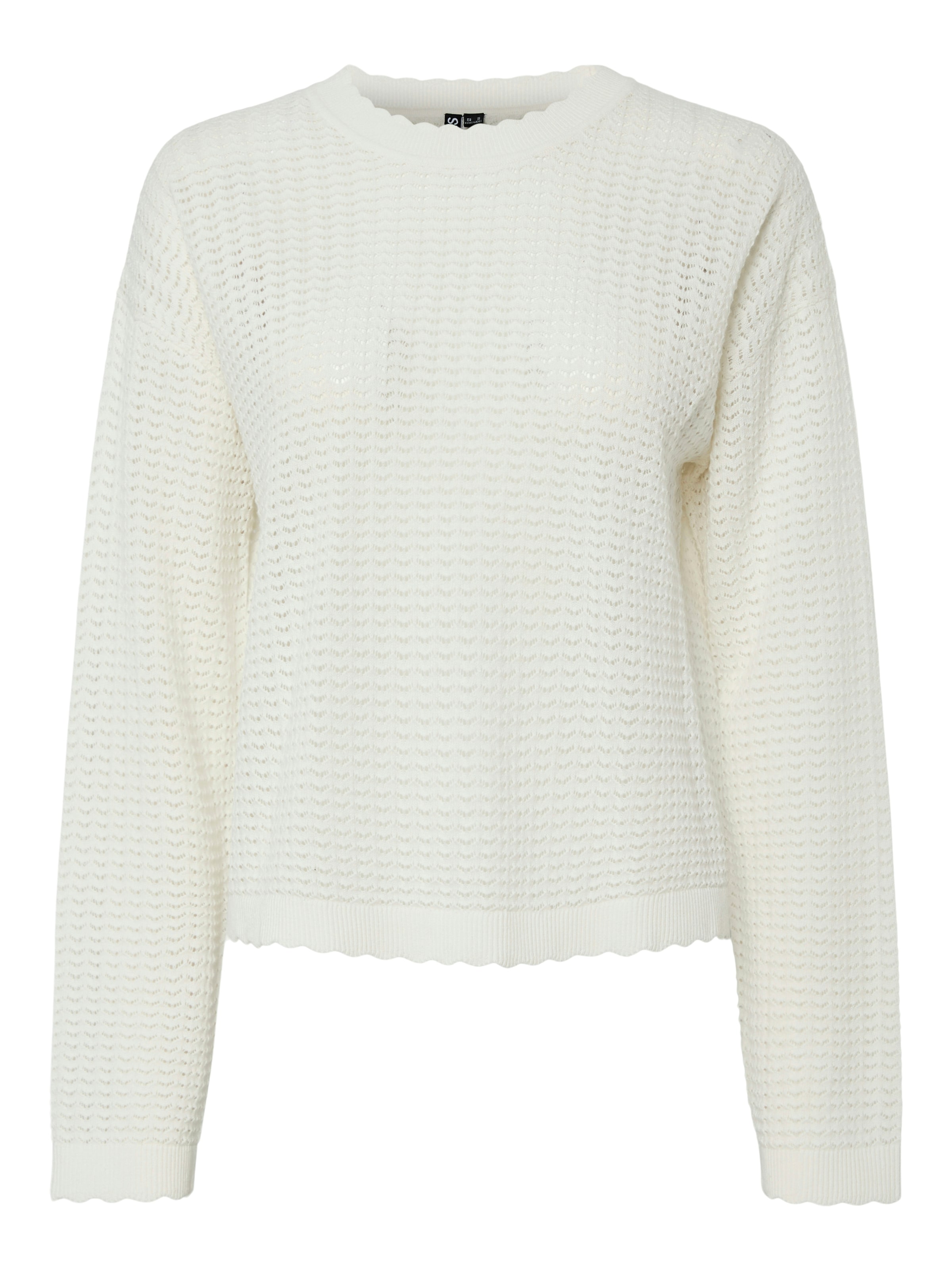 PIECES Sweater 'PCSCOUT' in White: front