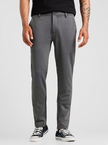 BLEND Regular Chino trousers 'Bhlangford' in Grey: front