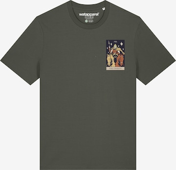 Watapparel Shirt 'Tarot The Chariot' in Grün: Vorderseite