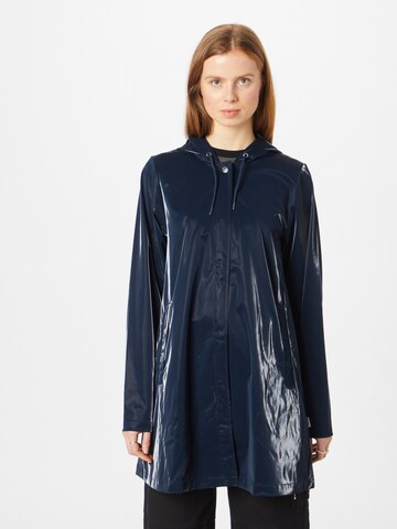 Manteau fonctionnel RAINS en bleu : devant