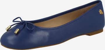 Lauren Ralph Lauren Ballet Flats 'JAYNA' in Blue: front