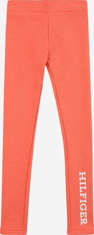Skinny Leggings di TOMMY HILFIGER in rosso: frontale