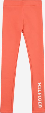 TOMMY HILFIGER - Skinny Leggings em vermelho: frente