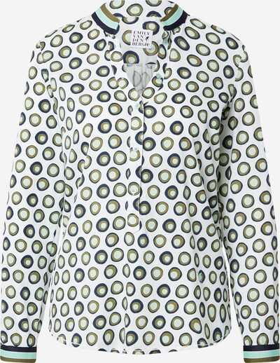 Emily Van Den Bergh Blouse in Navy / Olive / White, Item view