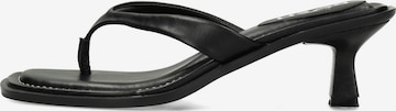 Tongs POSH by Poelman en noir : devant