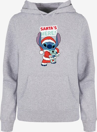 ABSOLUTE CULT Sweatshirt 'Lilo And Stitch - Santa Is Here' in Blue / Light grey / Mauve / White, Item view