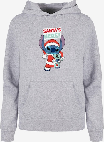 ABSOLUTE CULT Sweatshirt 'Lilo And Stitch - Santa Is Here' in Grau: predná strana