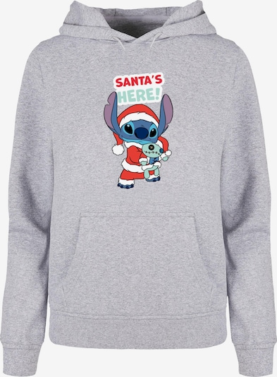 ABSOLUTE CULT Sweatshirt 'Lilo And Stitch - Santa Is Here' in blau / hellgrau / mauve / weiß, Produktansicht
