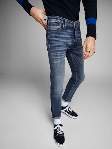 JACK & JONES Slimfit Jeans 'Tim Original' i blå