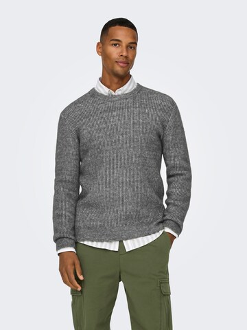 Only & Sons Pullover 'ONSTEGAN' i grå: forside
