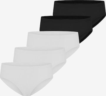 SCHIESSER Slip 'Invisible Cotton' in Schwarz: Vorderseite