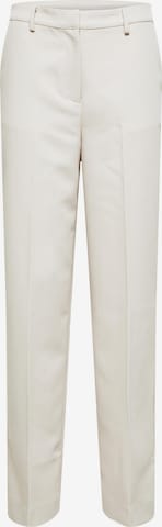 SELECTED FEMME Regular Pressveckad byxa 'Svale' i beige: framsida