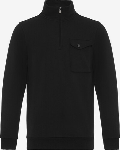 DENIM CULTURE Sweat-shirt 'ERNESTO' en noir, Vue avec produit