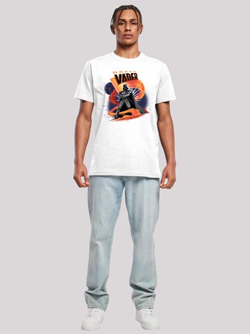 F4NT4STIC Shirt 'Star Wars Darth Vader Swirling Fury' in Wit
