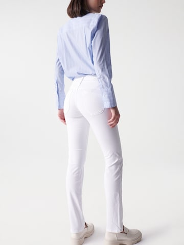 Coupe slim Jean 'Secret' Salsa Jeans en blanc