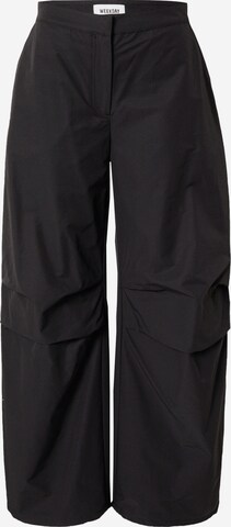 Wide leg Pantaloni 'Nilo' di WEEKDAY in nero: frontale