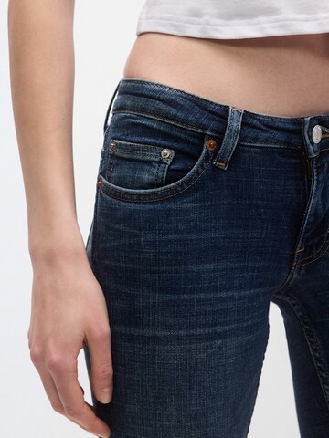 WEEKDAY Bootcut Jeans 'Luna' in Blauw