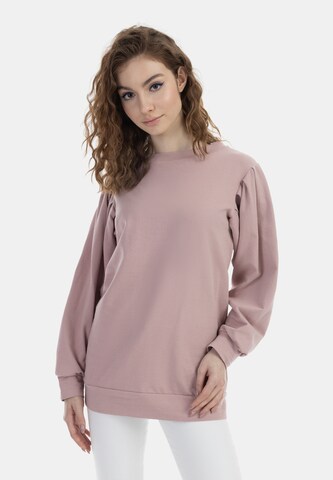 MYMO - Sweatshirt em rosa: frente