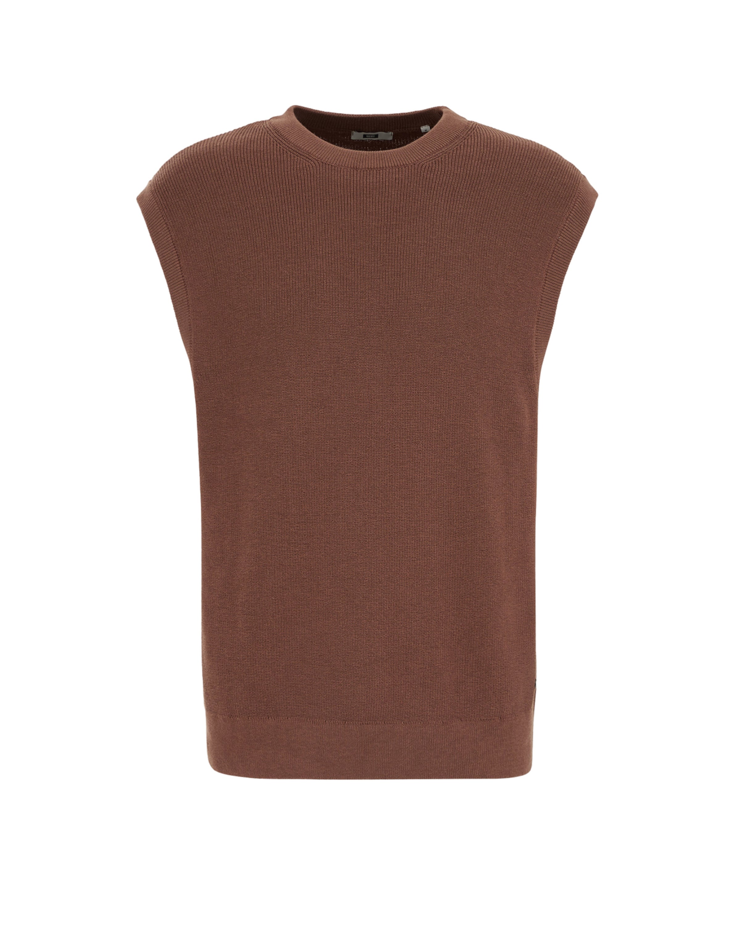 WE Fashion Sviiter, värv pruun: eest vaates