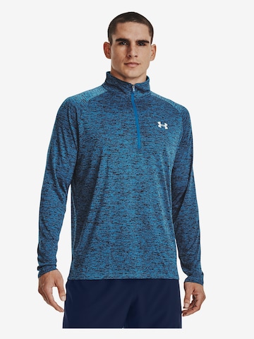 UNDER ARMOUR Funkcionalna majica 'Tech' | modra barva: sprednja stran