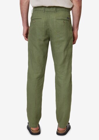 Marc O'Polo Regular Pleat-Front Pants 'OSBY' in Green