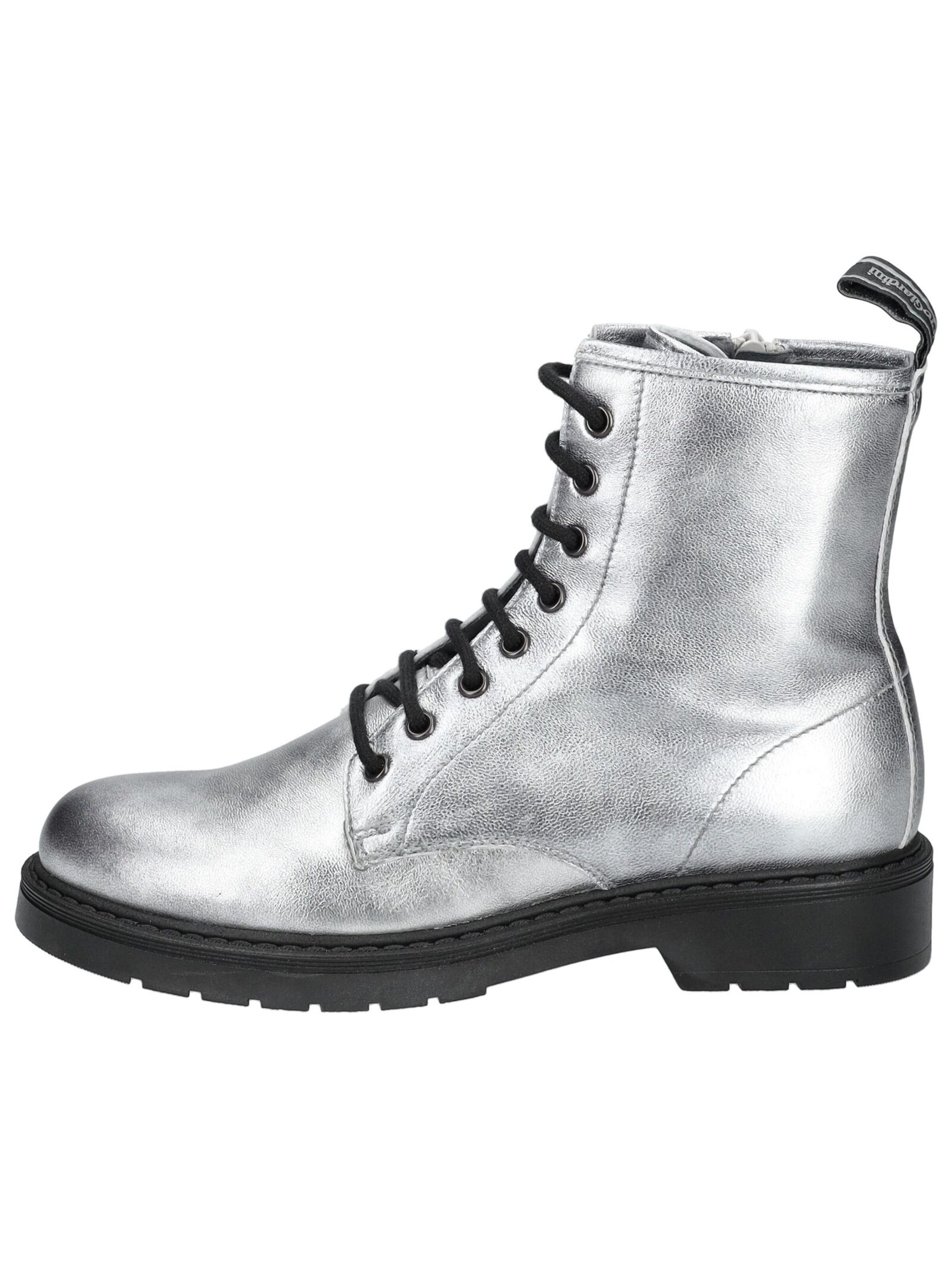 Nero Giardini Lace-up bootie in Silver