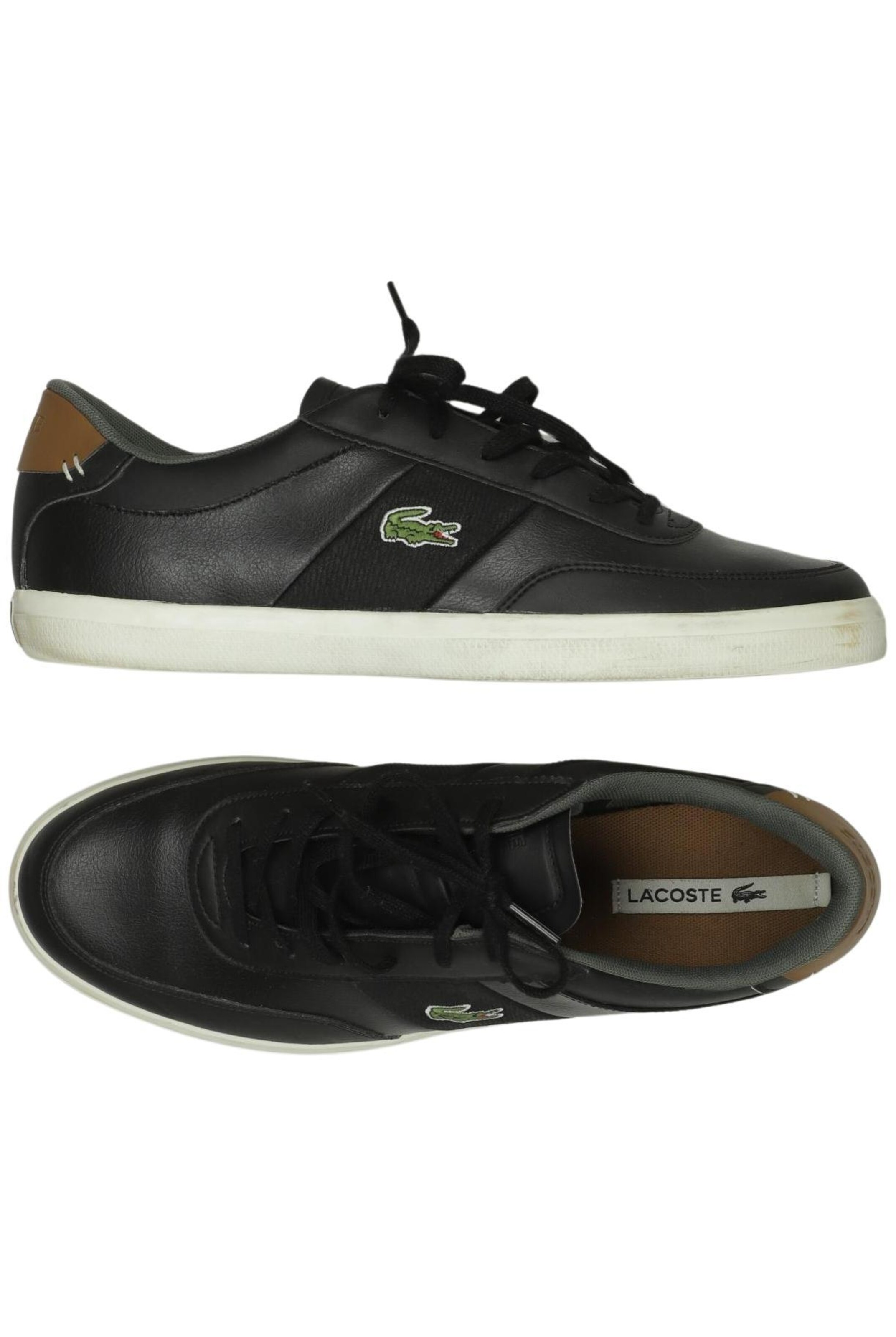 LACOSTE Flats & Loafers in 43 in Black: front