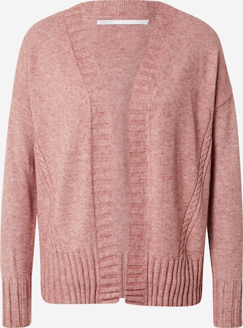 ONLY Knit cardigan 'SANDY' in Pink: front