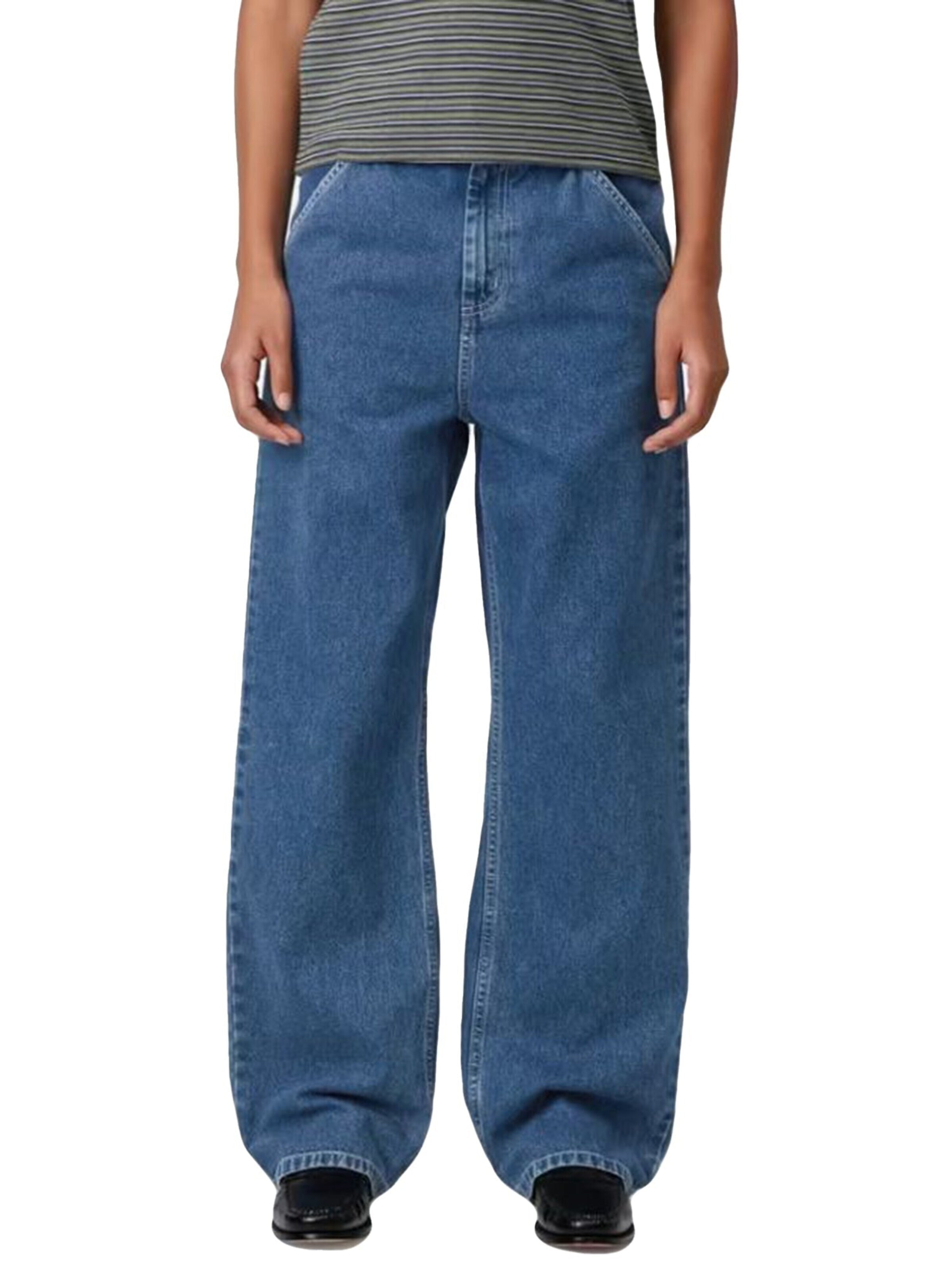 Carhartt WIP Luźne Jeansy 'W' SIMPLE PANT BLUE' w kolorze niebieski