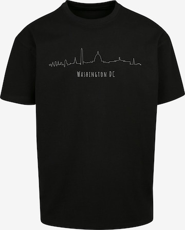 Merchcode Shirt 'Washington X' in Zwart: voorkant