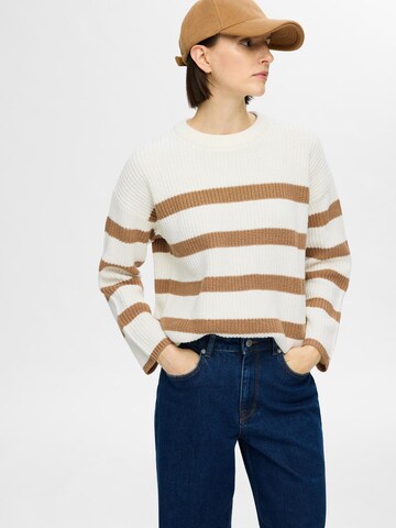 SELECTED - Jersey 'SLFBLOOMIE' en blanco