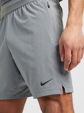 NIKE Regular Workout Pants 'FLEX REP 4.0' in Grey
