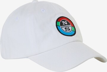 North Sails Baseball Cap mit Schriftzug in Weiß