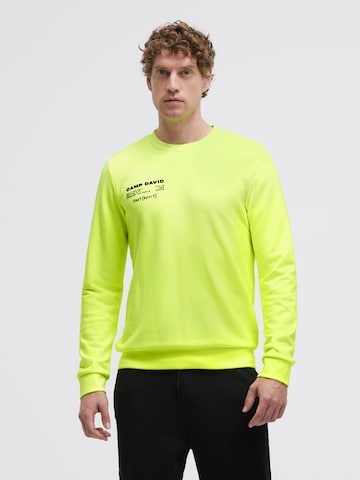 CAMP DAVID Sweatshirt in Yellow: front