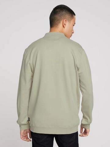 TOM TAILOR DENIM Sweatvest in Groen