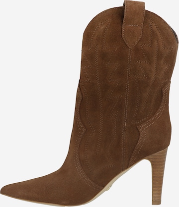 GUESS Cowboy Boots 'CALLE' in Brown