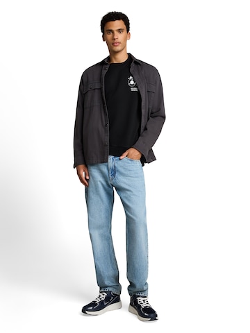 TOM TAILOR DENIM Sweatshirt in Zwart