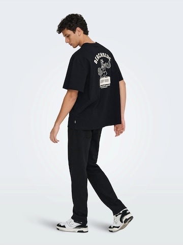 Only & Sons Shirt in Zwart: voorkant