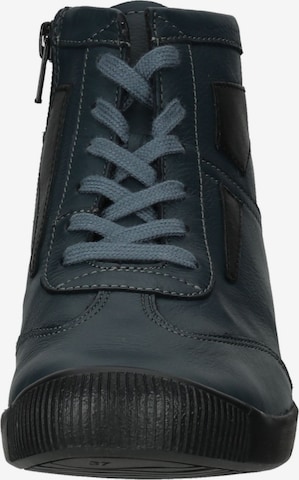 Softinos Lace-Up Ankle Boots in Blue