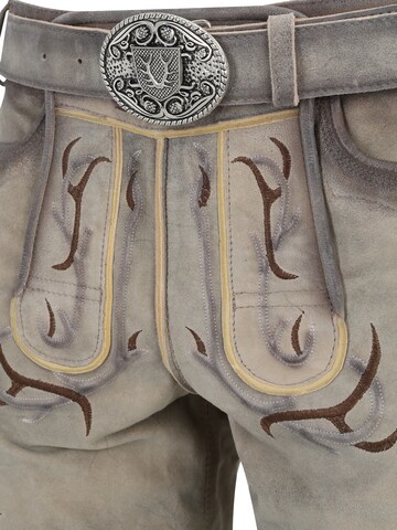 Krüger Buam Regular Traditional Pants in Beige