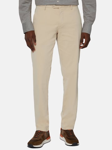 Boggi Milano - Slimfit Pantalón chino 'Panama' en beige: frente