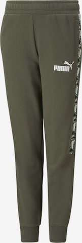 PUMA Tapered Pants in Green: front